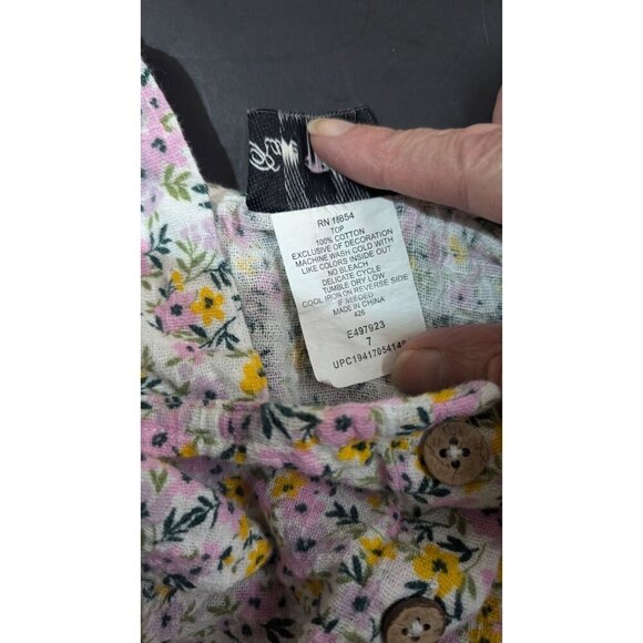 Rare Editions 2-Piece Floral Pajama Set -  Girls size 7 top and bottom - Picture 7 of 8
